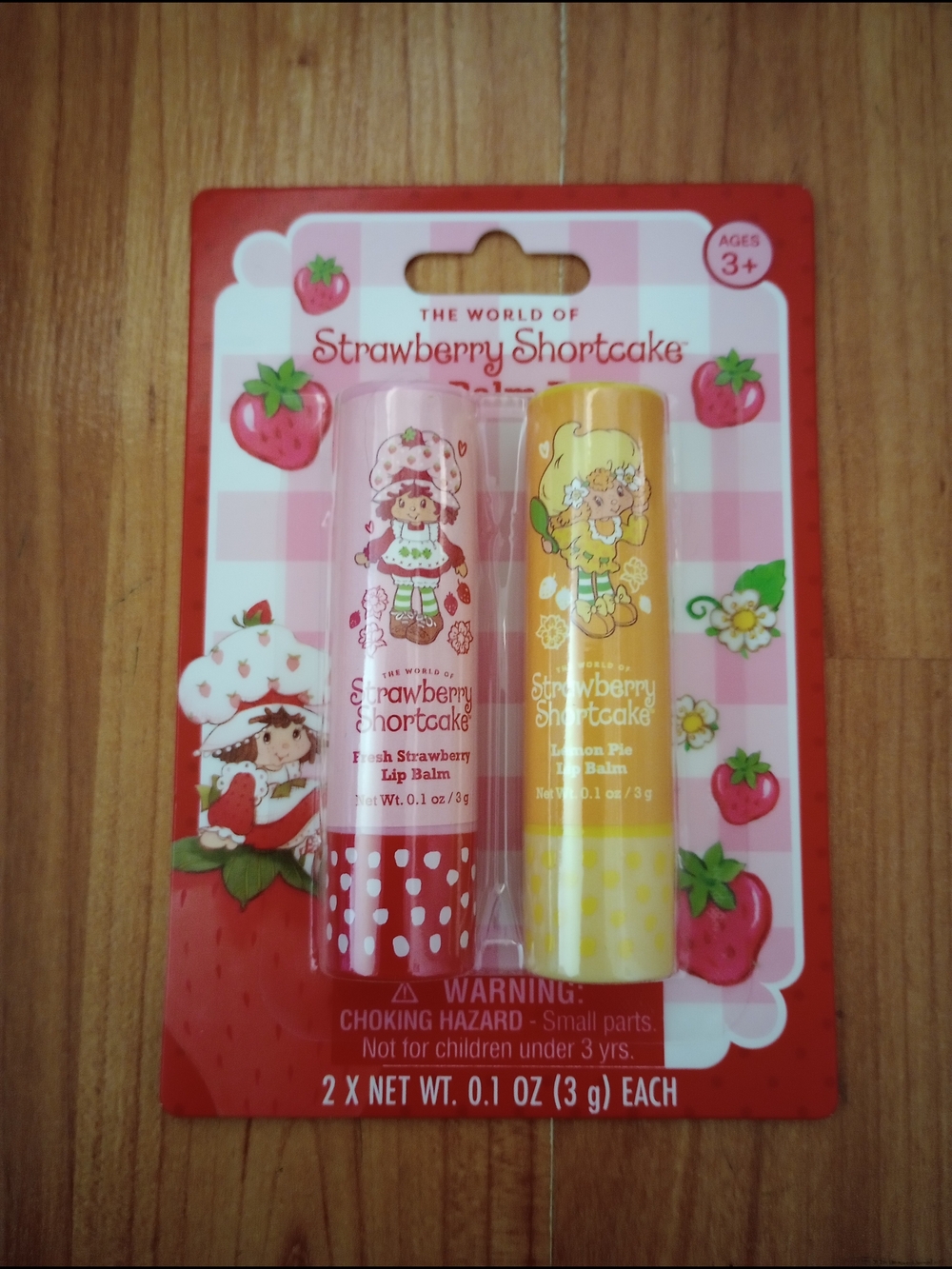 New Strawberry Shortcake Fresh Strawberry & Lemon Pie Lip Balm Duo
